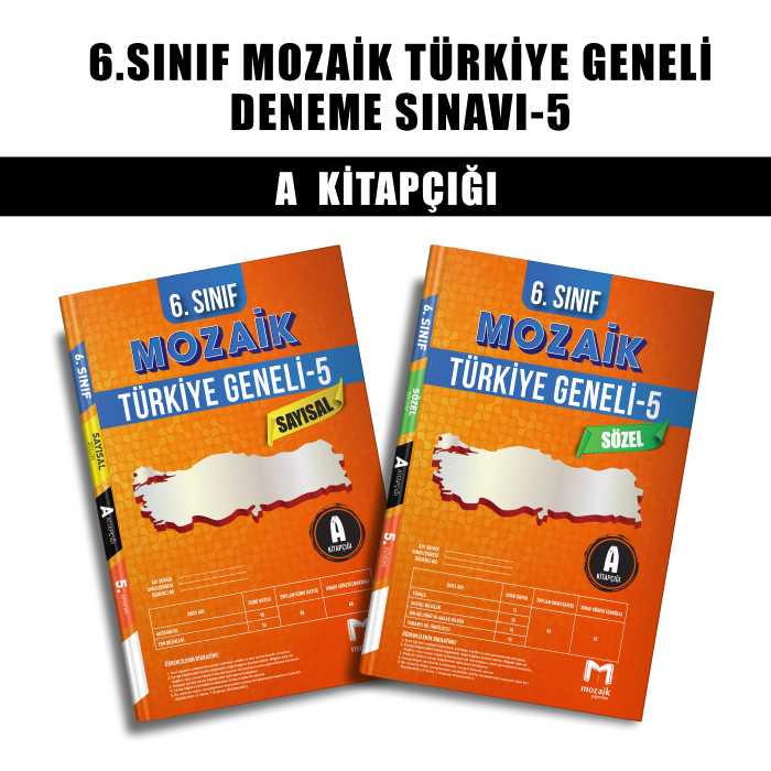 MOZAİK 06.SINIF T.GENELİ SAYISAL/SÖZEL 5-A - 2024